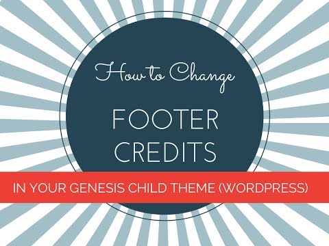 how to footer wordpress