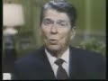 a video mashup of ronald and nancy reagan talking about the positive aspects of drugs.