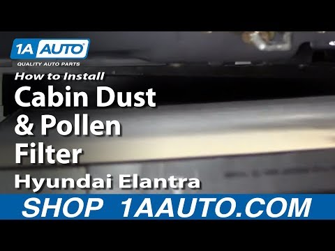 How To Install Replace Cabin Dust and Pollen Filter 2001-06 Hyundai Elantra
