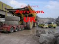 heavy haulage wide load big dump trucks transport