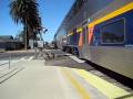 Amtrak #714 arrives into Merced,CA with CDTX #8312 leading