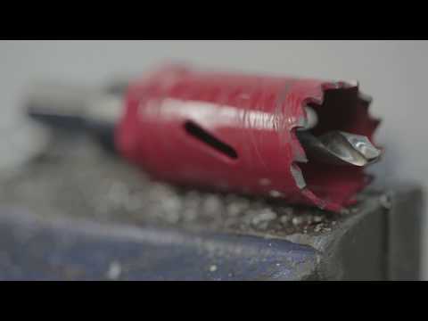 Comparison Holesaw vs Punching from Greenlee