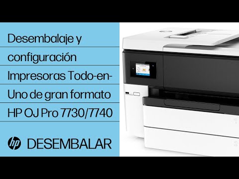 Todo-en-Uno HP OfficeJet Pro serie 7740 formato ancho : configuración |  Soporte de HP®