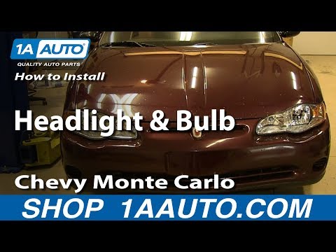 How To Install Replace Headlight and Bulb 2000-05 Chevy Monte Carlo