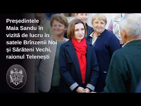 Președinta Maia Sandu, în vizită la Telenești: „Aderarea la UE reprezintă șansa noastră de a supraviețui ca democrație și de a ne dezvolta economic”