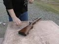This twit converts a Mini-14 to fire once on the pull of the trigger and again on release... with a STAPLE!! Legal in most areas. ** UPDATE ** The range he's shooting at is in Oroville, California, next to the Airport. Everything in the background matches and three separate people on separate forums have confirmed that this is the range. Oroville is not a huge place. Anybody recognize this guy?