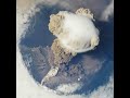 ISS records Sarychev's volcano eruption.
