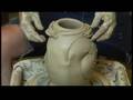 Make a Large Clay Pot on the Pottery Wheel : Adding Clay Rivets to Large Pots