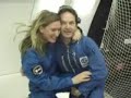 Zero gravity kiss