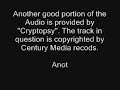 RE: Removal of the Avenged Sevenfold interpretation