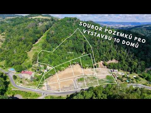 Video Soubor pozemků pro výstavbu 10 rodinných domů, Dobkovice u Děčína
