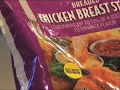 Raw, frozen chicken thingies -- do not cook in a microwave
