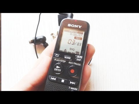 how to turn off sony ic recorder