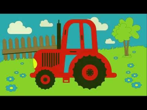 Kolorowanka Kolorowanie Traktora Nauka Kolorów Dla Dzieci