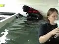 rottweilers first swim