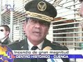 Incendio de grandes magnitudes en el centro de Cuenca