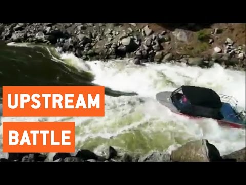 Jet Boat Powers Upstream