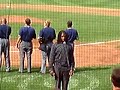 Jihad Olley singing  National Anthem