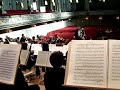 richard wagner, symphonisches orchester z�rich (rehearsal), french horn behind the bass section, off stage for solo. great bass clarinet. tonhalle in z�rich, switzerland