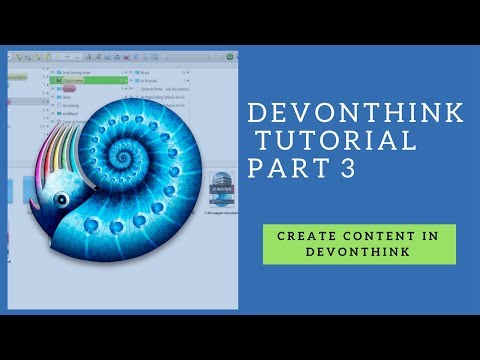 Devonthink tutorial part 3-content type and templates
