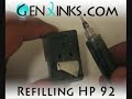 HP 92 (C9362W) Refilling Instructions