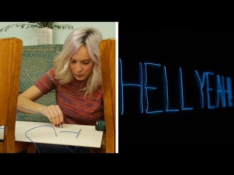 Neon-Leuchtschild |  DIY  | Jelena