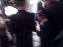 Pinny and Tani walking down the aisle Pinny and Tani walking down the aisle