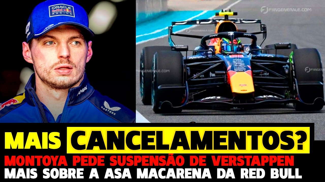 🚨MAIS CORRIDAS E RISCO DE CANCELAMENTO, MONTOYA PEDE PUNIÇÃO PARA VERSTAPPEN | FÓRMULA 1
