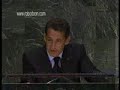 nwo - nicolas sarkozy's new world order speech