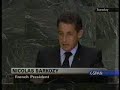 nwo - nicolas sarkozy's new world order speech