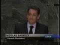 nwo - nicolas sarkozy's new world order speech