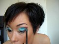 Tutoriel De Maquillage Jaune, Turquoise Et Marron