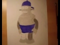this is a drawing of benders first born son, who was condemned to a eternal damnation by bender. ... drawing how to draw benders son first born futurama beast billion fry leela 