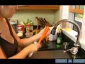 Kimchi Chigae Korean Stew Recipe : Cutting Carrots For Korean Kimchi Chigae Stew