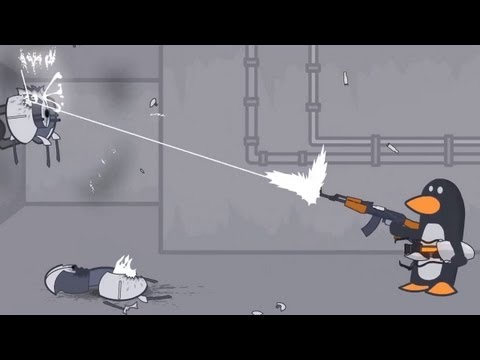 Turret Error Animated Music Video - Portals and a Penguin