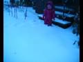Andrew and Devynn play in the snow