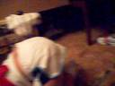 this is me and my friend katie stovall shaving creaming her sister.
