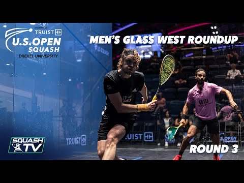 Squash: U.S. Open 2021 - Men's Glass West Roundup - Rd 3