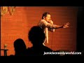 jamie kennedy at the tempe improv talking about homeless people in front of a sold out crowd.