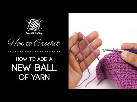 how to attach yarn crochet