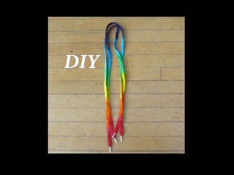 how to dye shoelaces