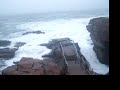 Thunderhole rocking in Acadia National Park