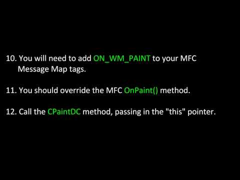 how to draw a circle in mfc