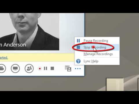 how to enable lync recording