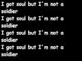 I Got Soul — Young Soul Rebels — War Child — Lyrics