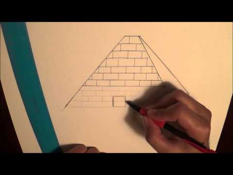 how to draw pyramid