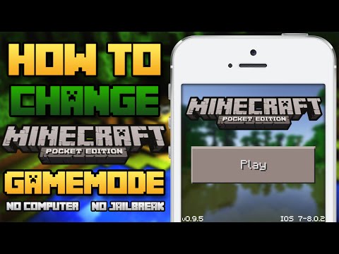 how to change gm in minecraft pe