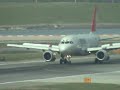 Northwest A319 landing at New York-Laguardia, 2008