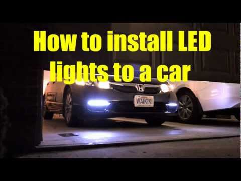 ★How to install LED lights to a car 【Only with $3】★
