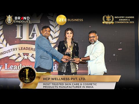 HCP Wellness Pvt. Ltd. won Most Trusted Skin Care & Cosmetic Products Manufacturer Award at ILA 2023
